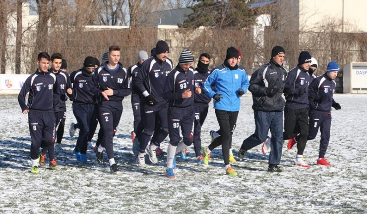 FC Farul s-a pregătit marți pe terenul II din cadrul propriei baze sportive