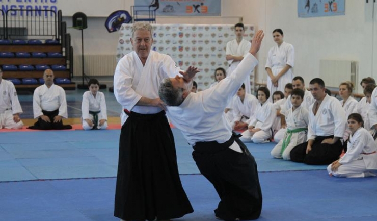 Maestrul Dan Corneliu Ionescu le-a arătat participanților numeroase tehnici de luptă spectaculoase