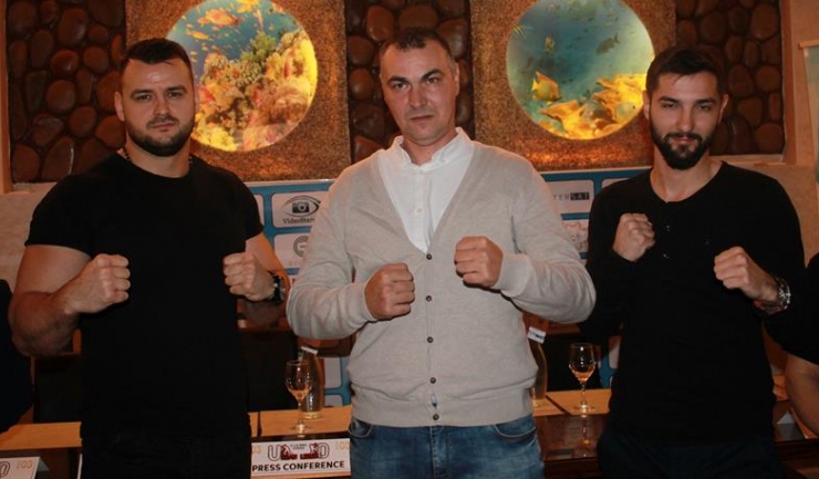 Mihai Isop i-a invitat la conferința de presă pe cei doi constănțeni care vor lupta în main-eventuri
