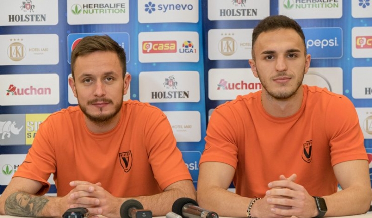Sebastian Mladen şi Virgil Ghiţă (sursa foto: www.fcviitorul.ro)