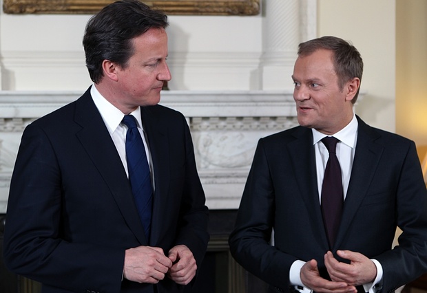 David Cameron și Donald Tusk
