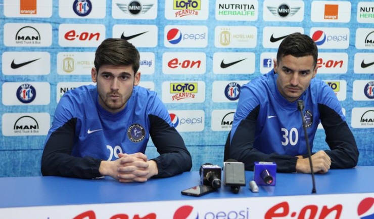 Robert Hodorogea și Romario Benzar au fost protagoniștii primei conferințe de presă a anului la FC Viitorul