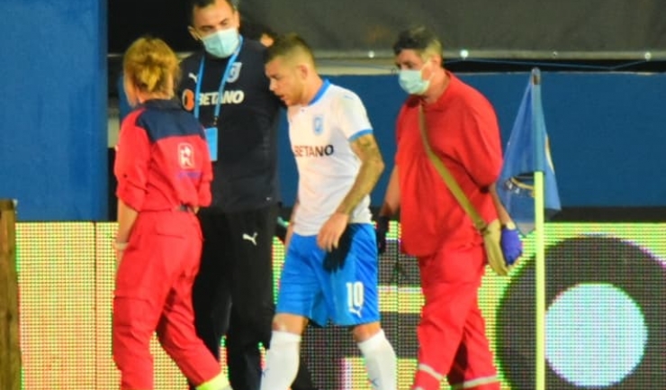Accidentat etapa trecută în partida cu Viitorul, Alex Cicâldău a marcat acum golul victoriei pentru formaţia craioveană