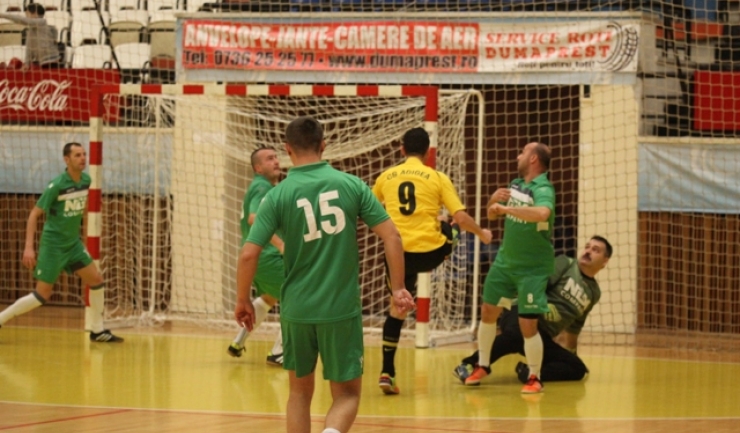 NGM Inter Năvodari (în verde) a condus cu 1-0, dar a cedat în duelul cu CS Agigea