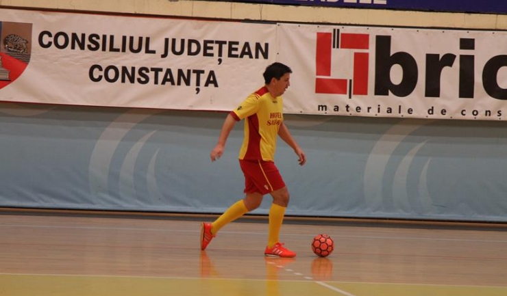 Ionuț Ilie a reușit trei goluri pentru Oportun Mangalia în meciul cu Liga Ofițerilor