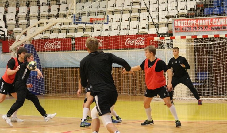 Handbaliștii norvegieni s-au antrenat vineri în Sala Sporturilor