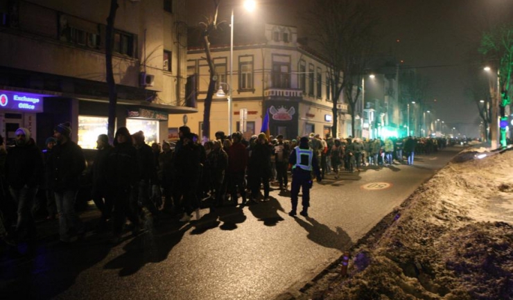 Protestatarii au ieșit în stradă și la Constanța