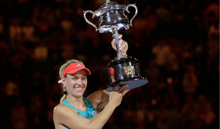 Tenis / Australian Open  Angelique Kerber a câștigat la Melbourne și o va depăși pe Simona Halep în ierarhia WTA  	Tenismena germană Angelique Kerber, cap de serie nr. 7 și locul 6 WTA, a câștigat, sâmbătă, Australian Open, primul său turneu de Mare Șlem