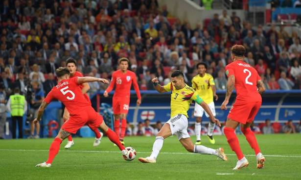 Loviturile de departajare au decis echipa calificată în duelul Anglia - Columbia (sursa foto: Facebook FIFA World Cup)