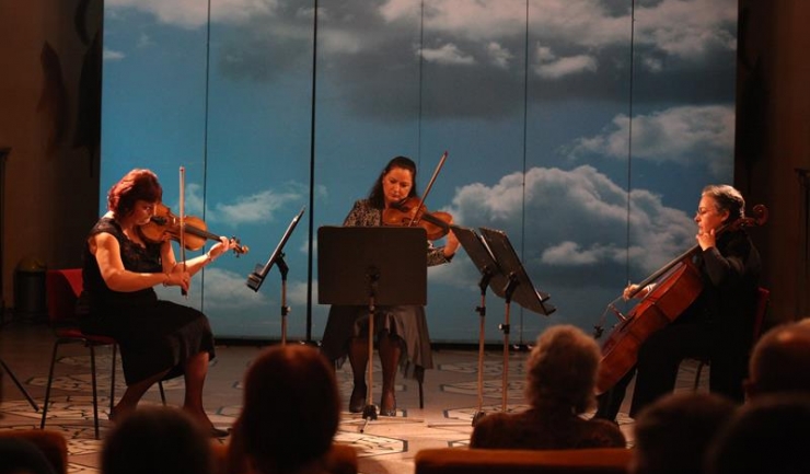 Violonista Carmen Simion, violista Adeline Penescu și violoncelista Carmen Tegzeșiu formează trioul Resonance