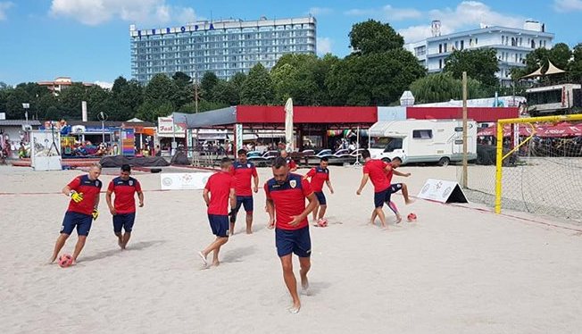 Tricolorii vor lupta pentru calificarea în Divizia A a Ligii Europene de fotbal pe plajă (sursa foto: Facebook Valeriu Ionita)