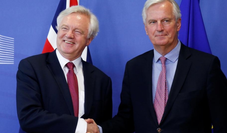 Michel Barnier și David Davis