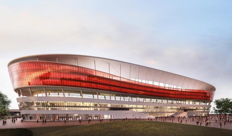 Macheta noului stadion din capitala Belgiei este spectaculoasă