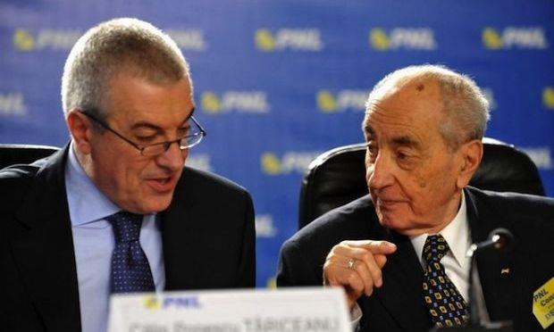 Co-președintele ALDE Călin Popescu-Tăriceanu și președintele de onoare al PNL, Mircea Ionescu-Quintus, se ceartă din cauza candidaturii lui Marian Munteanu