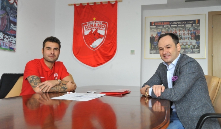 Ionuț Negoiță, acționarul majoritar al FC Dinamo, i-a încredințat lui Adrian Mutu (stânga) funcția de manager general (sursa foto: www.fcdinamo.ro)