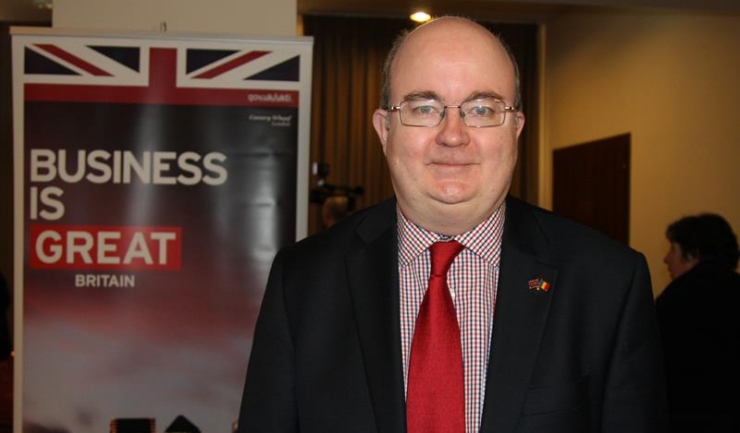 Ambasadorul britanic în România, Paul Brummell: ”Firmele britanice vor studia planurile portului (...)”.
