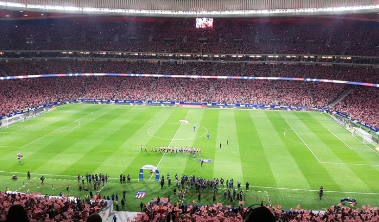 Fanii lui Atletico au creat o atmosferă de vis la meciul de sâmbătă seară cu Malaga