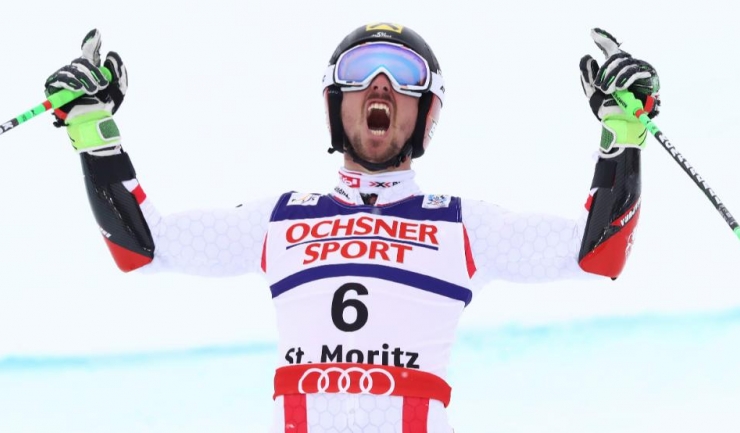 Marcel Hirscher a cucerit la slalom uriaș primul său aur mondial la St. Moritz