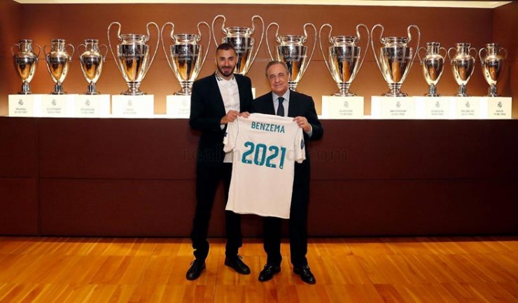 Karim Benzema și Florentino Perez au bătut palma pentru ca atacantul să rămână până în 2021 la Real Madrid