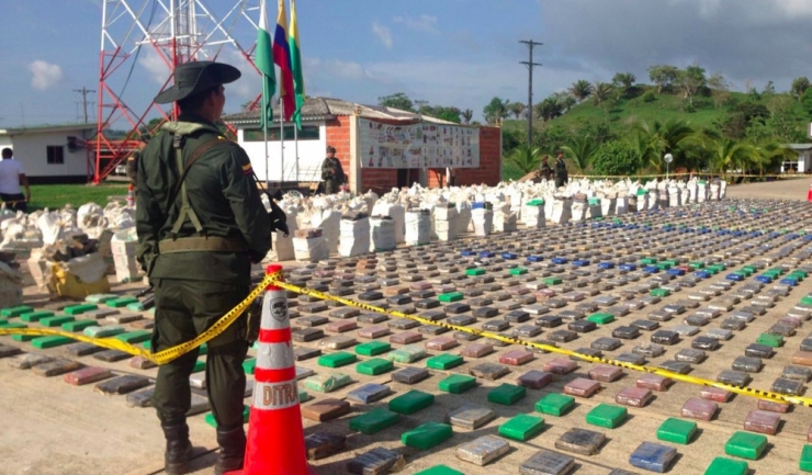 Autoritățile columbiene au capturat 12 tone de cocaină într-un singur raid
