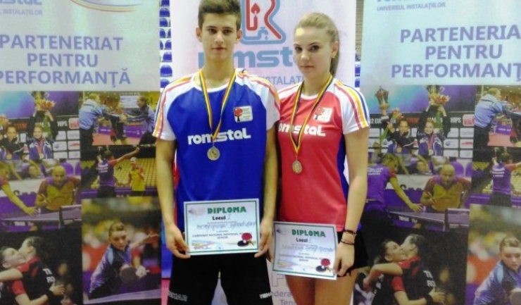 Cristian Pletea și Adina Diaconu au devenit campioni naționali de seniori în proba de dublu mixt