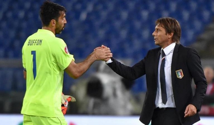 Antonio Conte l-a antrenat pe Gianluigi Buffon și la echipa națională a Italiei, și la Juventus Torino