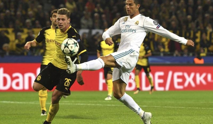 Cristiano Ronaldo a marcat două goluri în poarta Borussiei Dortmund