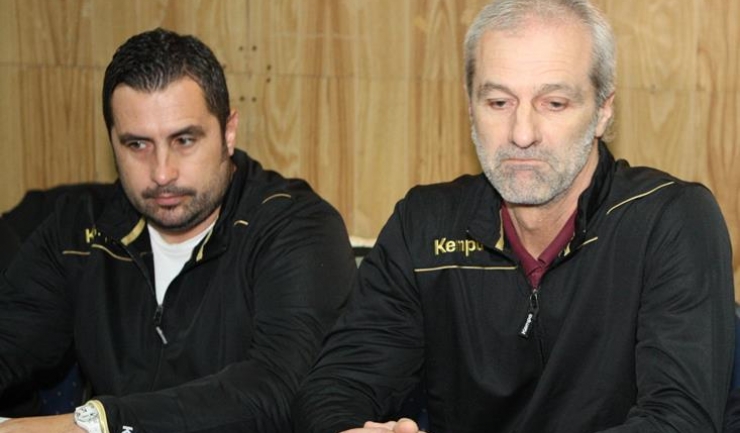 Ionuț Pușcașu (stânga) va asigura interimatul la CSU Neptun, după plecarea lui Cristian Bărbulescu (dreapta)