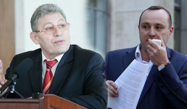 Liderul Partidului Liberal din R. Moldova, Mihai Ghimpu, şi președintele R. Moldova, Igor Dodon