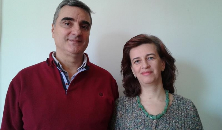 Profesorii de istorie dr. Paul Dominte și dr. Iulia Cristina Bulacu