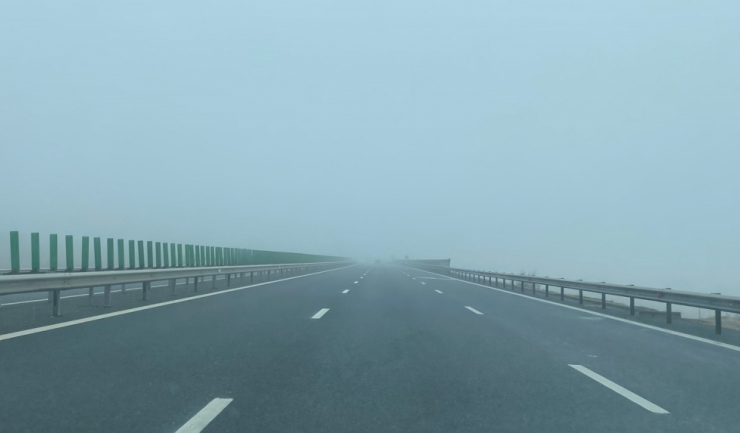 Ceață pe autostrada A2 București – Constanța