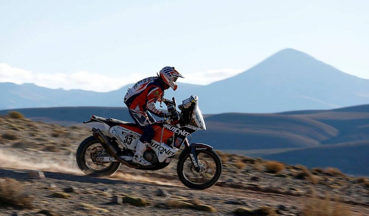 Motociclistul român Emanuel Gyenes are șanse de a câștiga și anul acesta clasa Maraton a Raliului Dakar
