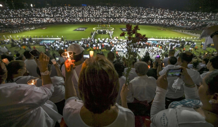 Suporterii echipei columbiene Atletico Nacional au onorat memoria victimelor accidentului aviatic
