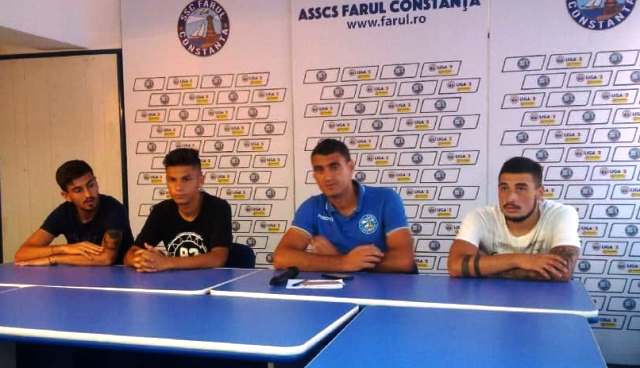 Marius Tudorică, Andreas Iani, antrenorul Ion Barbu şi Rafael Licu speră ca SSC Farul să revină cu punct sau puncte de la Snagov