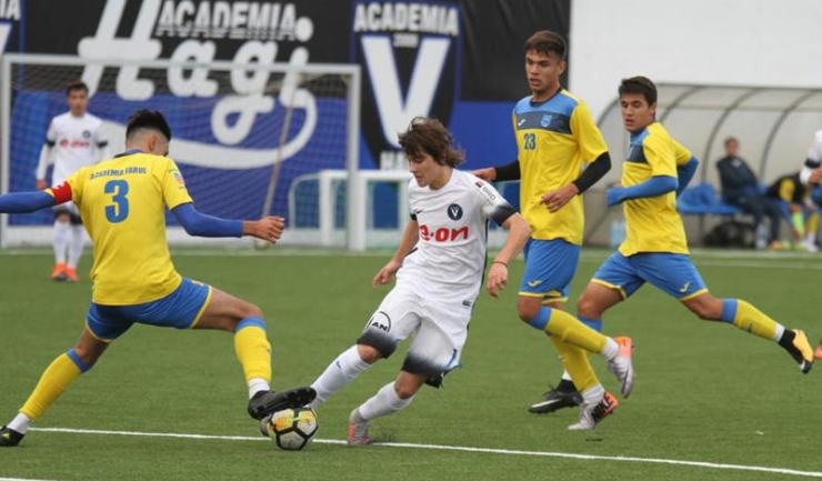 Alexi Pitu a deschis scorul pentru FC Viitorul U17 în partida cu Academia Farul U17