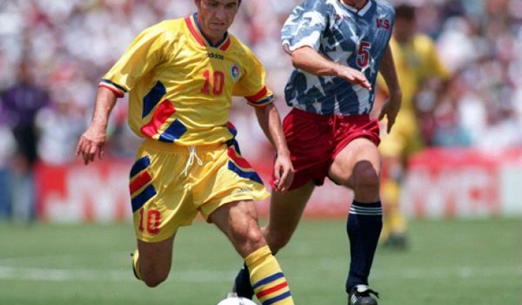 Gheorghe Hagi a impresionat fotbalul internațional, iar momentul său de top a fost turneul final al Campionatului Mondial de fotbal din SUA, din 1994