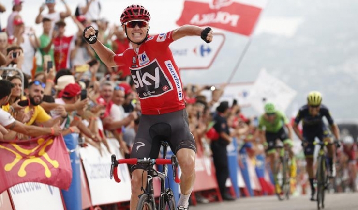 În septembrie, Froome a câștigat pentru prima oară Turul ciclist al Spaniei