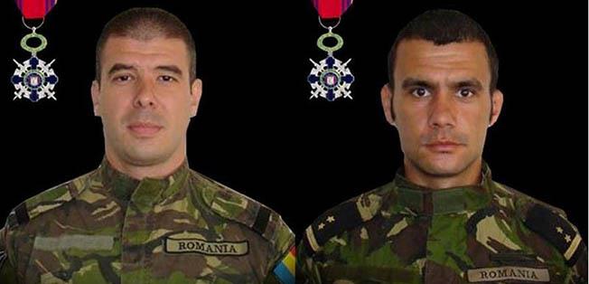 Sublocotenenții post-mortem Adrian Postelnicu și Vasile Claudiu Popa