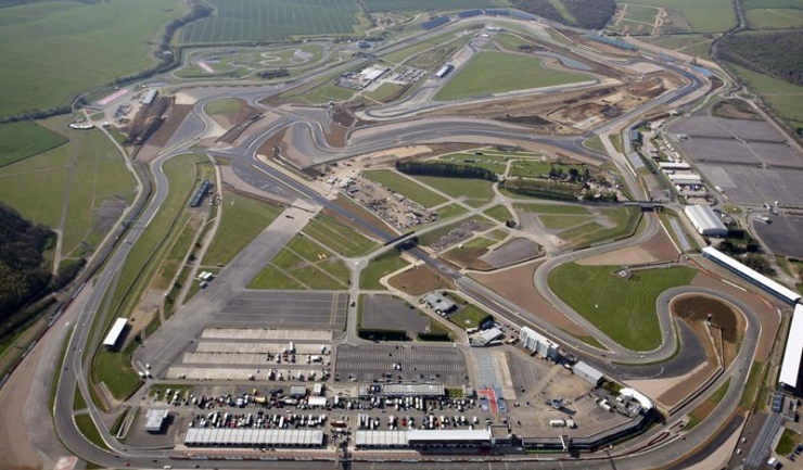 Imagine cu circuitul de Formula 1 de la Silverstone