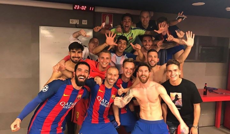 Bucuria jucătorilor Barcelonei a fost maximă (sursa foto: Facebook)