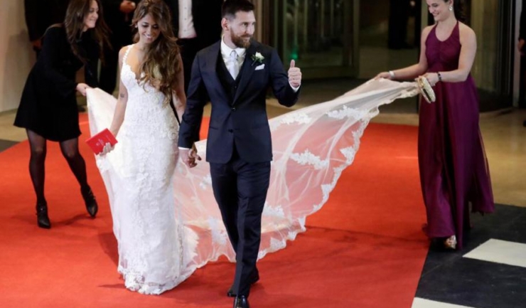 Lionel Messi și Antonella Roccuzzo s-au căsătorit în Argentina, la Rosario