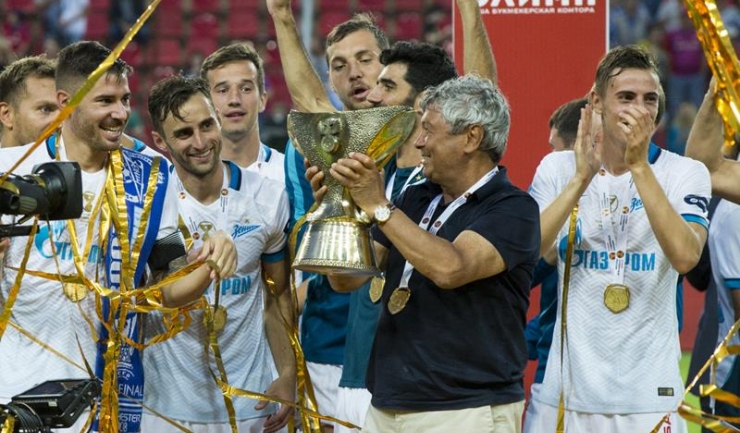 La primul său meci oficial pe banca lui Zenit, Mircea Lucescu a cucerit și primul trofeu cu echipa din Sankt Petersburg
