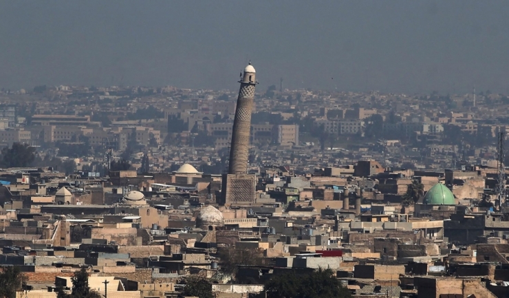 Moscheea Al-Nuri şi Al-Hadba (Cocoșatul - minaretul înclinat), sec. XII, au fost distruse de jihadişti