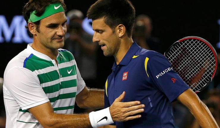 Roger Federer l-a felicitat pe Novak Djokovic, după meciul direct din semifinale