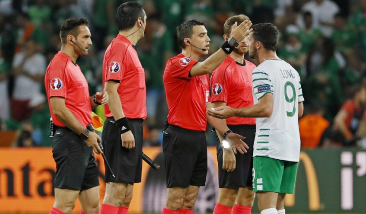 La EURO 2016, Ovidiu Hațegan a condus și meciul Irlanda - Italia 1-0