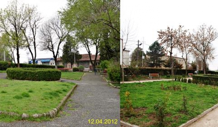 Parcul „Mihai Bravu“ din Medgidia, înainte și după reabilitare
