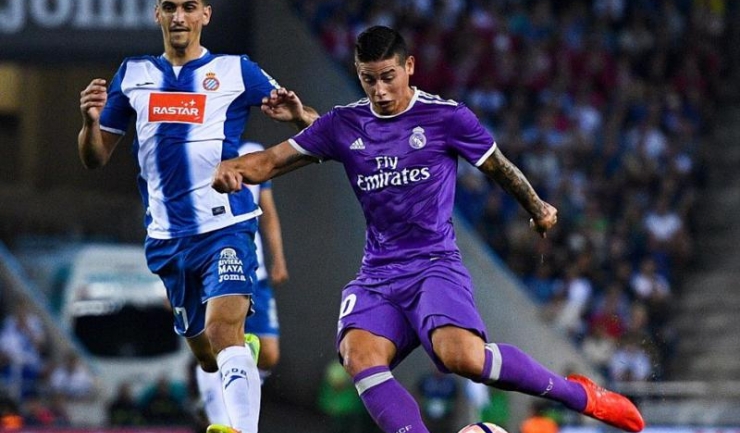 James Rodriguez a marcat primul său gol pentru Real Madrid în actuala stagiune.