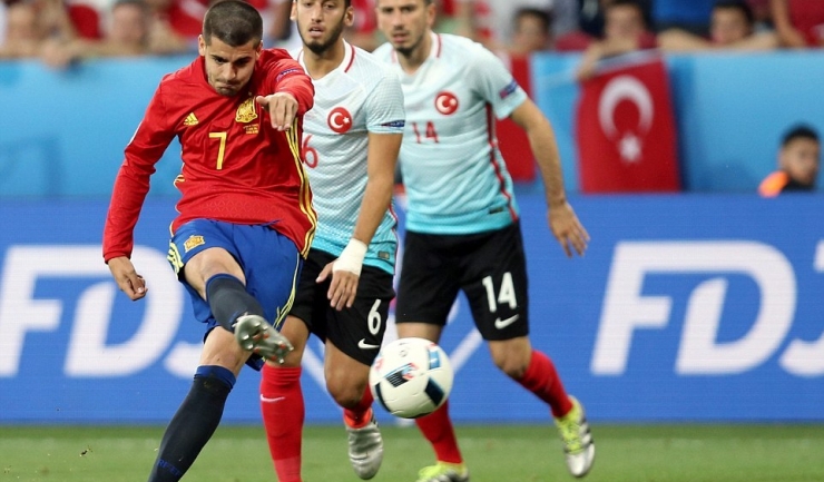 La EURO 2016, Alvaro Morata a marcat două goluri în poarta Turciei