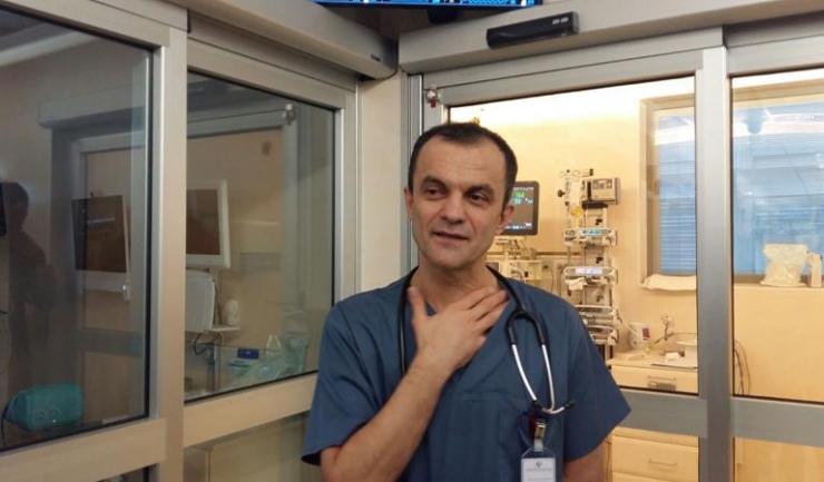 Dr. Cătălin Cîrstoveanu, șeful Secției de Terapie Intensivă Nou-Născuți a Spitalului „Marie Curie”