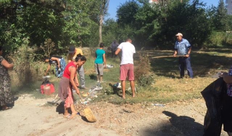 Serviciul Administrare Spații Verzi din cadrul Primăriei Constanța a curățat vegetația și a strâns peturile și gunoaiele